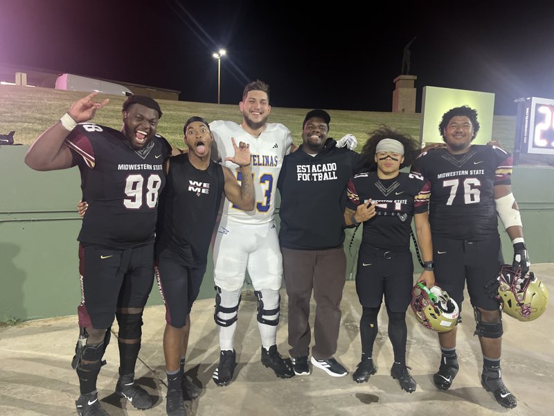 Aaron with his teammates
